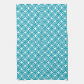 Grid and Stars Gingham Pattern Geschirrtuch (Vertikal)