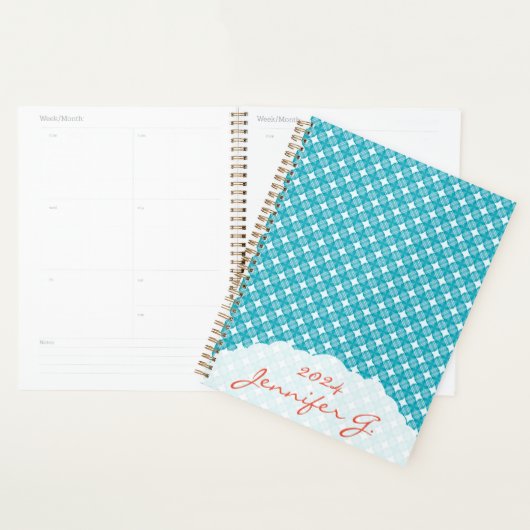 Grid and Stars Gingham Pattern Planer (Anzeige)
