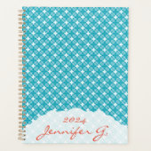 Grid and Stars Gingham Pattern Planer (Vorderseite)