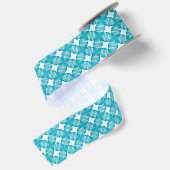 Grid and Stars Gingham Pattern Satinband (Rückseite)