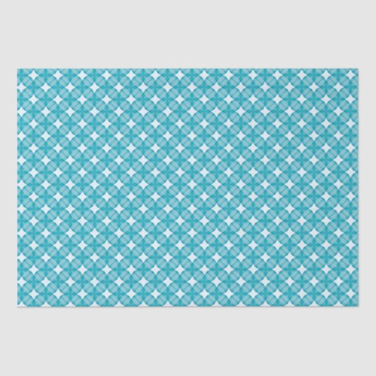 Grid and Stars Gingham Pattern Seidenpapier (Vorderseite)