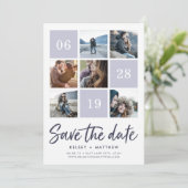 Grid Collage | FOTO SAVE THE DATE (Stehend Vorderseite)