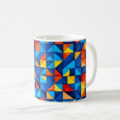 Grid Fragments Kaffeetasse (VorderseiteRechts)
