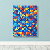 Grid Fragments Leinwanddruck (Insitu (Holzboden))