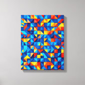 Grid Fragments Leinwanddruck (Vorderseite)