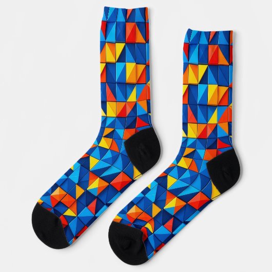 Grid Fragments Socken (Linkes Detail)