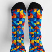Grid Fragments Socken (Oben)