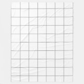 Grid Gray Fleecedecke (Vorderseite)
