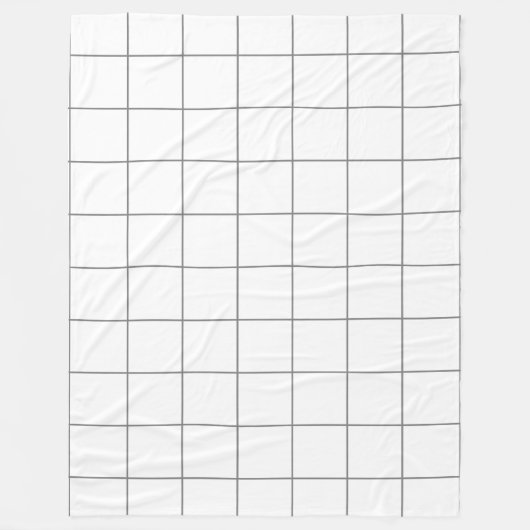 Grid Gray Fleecedecke (Vorderseite)