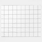 Grid Gray Fleecedecke (Vorderseite (Horizontal))