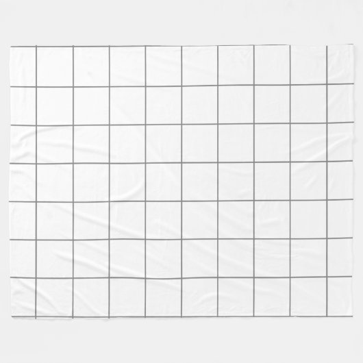 Grid Gray Fleecedecke (Vorderseite (Horizontal))