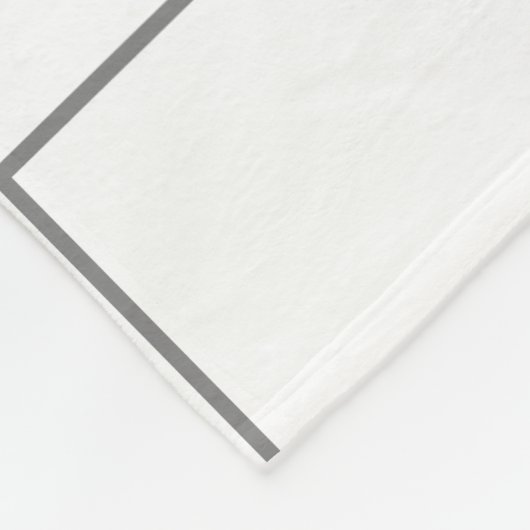Grid Gray Fleecedecke (Ecke)
