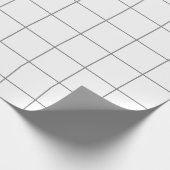 Grid Gray Geschenkpapier (Ecke)