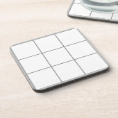 Grid Gray Getränkeuntersetzer (Linke Seite)