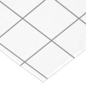 Grid Gray Großer Tischläufer (Ecke)
