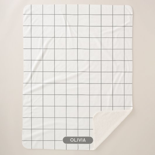 Grid Gray Sherpadecke (Vorderseite)