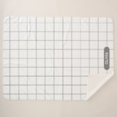 Grid Gray Sherpadecke (Vorderseite (Horizontal))