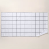 Grid Gray Strandtuch (Vorderseite)