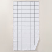 Grid Gray Strandtuch (Vorderseite)
