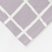 Grid lilac12 Foto modern minimalistisch abstrakt Fleecedecke (Ecke)