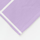 Grid Lilac und White Fleecedecke (Ecke)