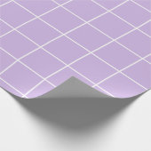 Grid Lilac und White Geschenkpapier (Ecke)