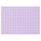 Grid Lilac und White Tischdecke (Vorderseite (Horizontal))