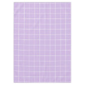 Grid Lilac und White Tischdecke (Vorderseite)