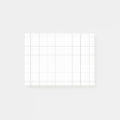 “Grid of graph paper” – Minimalist grid Post-it Klebezettel (Vorderseite)