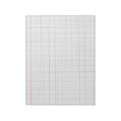 Grid Paper Background Mathematics Graph Sheet  Notizblock (Rotiert)