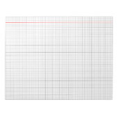 Grid Paper Background Mathematics Graph Sheet  Notizblock (Vorderseite)