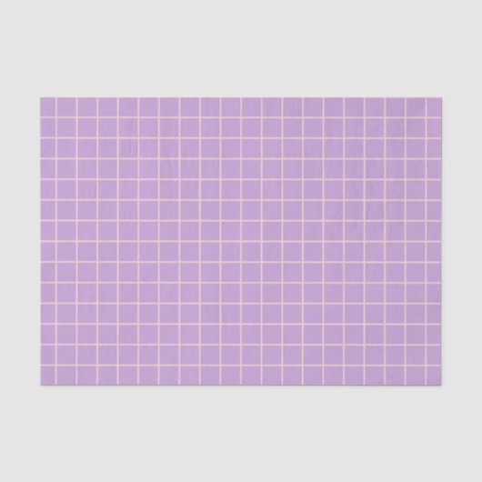 Grid Pink und Lavender Seidenpapier (Vorderseite)