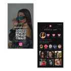 Grid Social Media QR-Code des Influencer-Fotos Gef