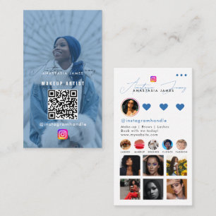 Grid Social Media QR-Code des Influencer-Fotos Gef Visitenkarte
