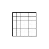 Grid Square Simple Blank Checkbox Plaid Gummistempel (Prägung)