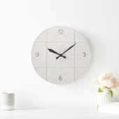 Grid Time — Minimal Architectural Große Wanduhr (Zuhause)