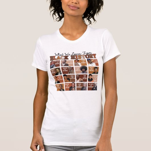 Grid Tribute to Black Historical Figures  T-Shirt (Vorderseite)