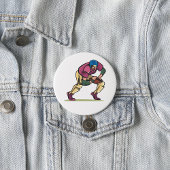 Gridiron Football Player Button