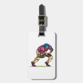 Gridiron Football Player Gepäckanhänger (Vorderseite vertikal)