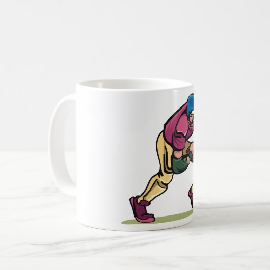Gridiron Football Player Kaffeetasse (Vorderseite Links)