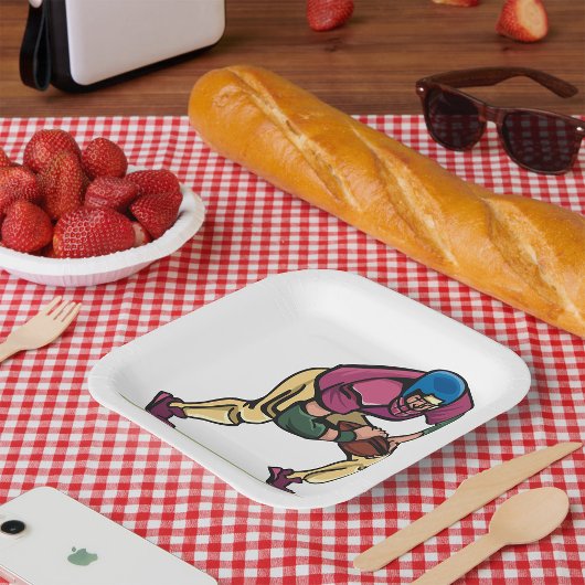 Gridiron Football Player Pappteller