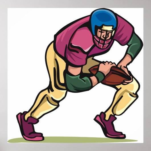 Gridiron Football Player Poster (Vorne)
