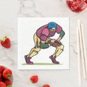 Gridiron Football Player Serviette (Beispiel)