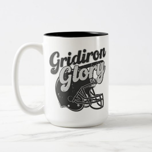 Gridiron Glory Football Zweifarbige Tasse (Links)