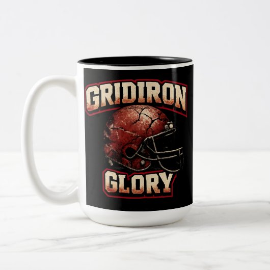 Gridiron Glory Football Zweifarbige Tasse (Links)