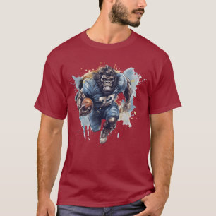 Gridiron Gorilla spielt American Football T-Shirt