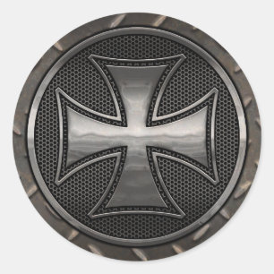 Gridiron Maltese Runder Aufkleber