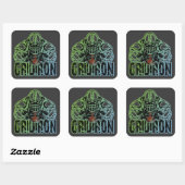 Gridiron Quadratischer Aufkleber (Blatt)