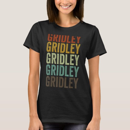 Gridley City Retro T-Shirt (Vorderseite)