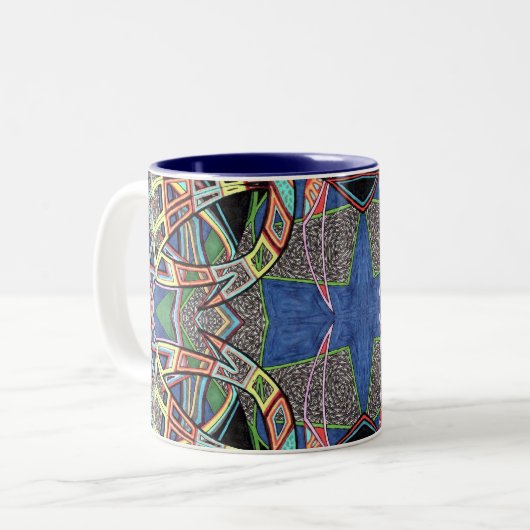 Gridlokt Zweifarbige Tasse (Vorderseite Links)